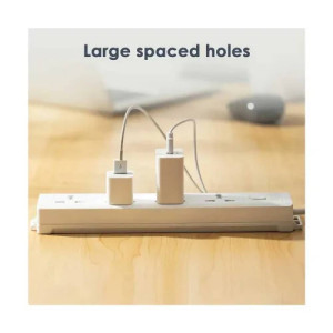 Deli ET403 4 Holes 3m Universal Conventional Power Strip
